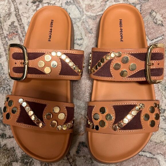 Free People Revelry Studded Slide Sandal - Picture 3 of 8